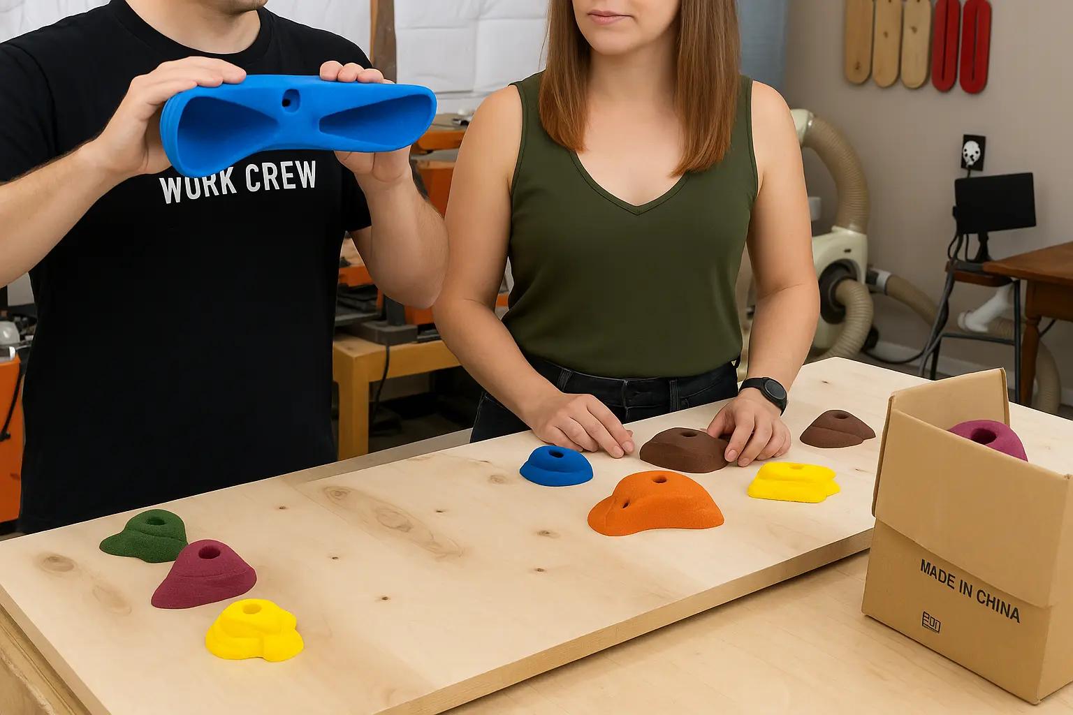 Climbing holds collection